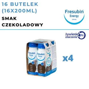 Zestaw Fresubin Energy Drink czekolada, 16x200ml - >>> DARMOWA od 99zł <<< w 24h ! - Żywienie medyczne - miniaturka - grafika 1