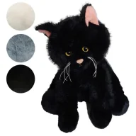 Zabawki interaktywne dla dzieci - Kot pluszowy siedzący 33cm mix - Madej - miniaturka - grafika 1