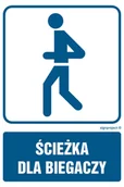 Systemy ekspozycyjne i znaki informacyjne - RD011 ŚCIEŻKA DLA BIEGACZY, PN - PŁYTA PCV 1MM; (150X225MM) - miniaturka - grafika 1