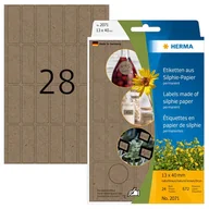 Etykiety samoprzylepne i bloki etykiet - HERMA 2071 samoprzylepne etykiety Zaokrąglony prostokąt Na stałe Brązowy 672 szt. - miniaturka - grafika 1