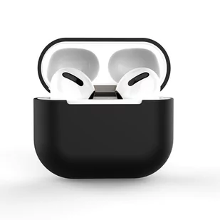 Hurtel Etui do AirPods Pro silikonowy miękki pokrowiec na słuchawki czarny (case C) - Akcesoria do słuchawek - miniaturka - grafika 1
