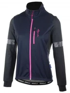 Kurtki damskie - Damska Kurtka Rowerowa Rogelli Transition | Black/Blue/Pink - Rozmiar M - miniaturka - grafika 1