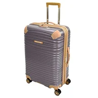 Moda i Uroda OUTLET - London Fog Chelsea 63,5 cm rozszerzalny spinner, liliowy - miniaturka - grafika 1