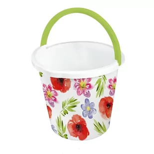 Tadar WIADRO 10L Z WYLEWKĄ WZÓR KWIATY PLASTIKOWE Wiadro kwiaty 10l - Pozostałe akcesoria kuchenne - miniaturka - grafika 1