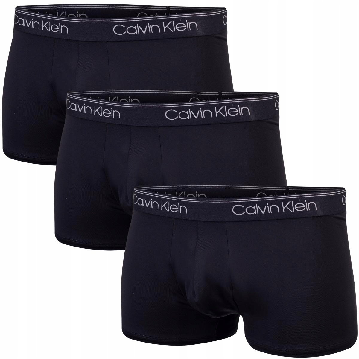 Calvin Klein Bokserki Męskie Majtki Trunk 3Pk Czarne R.Xl