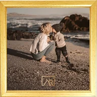 Ramki na zdjęcia - Ramka na zdjęcie, kwadratowa 30x30 złota, gold - miniaturka - grafika 1