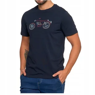 T-shirt męski koszulka męska bawełniana haft motocykl na codzień granat L - Koszulki męskie T-shirt męski koszulka męska bawełniana haft motocykl na codzień granat L - Koszulki męskie - miniaturka - grafika 1