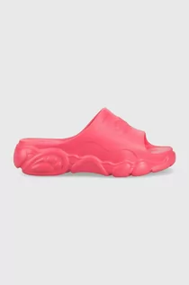 Klapki i japonki damskie - Buffalo klapki Cld Slide damskie kolor różowy na platformie 1622267 - grafika 1