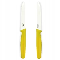 Noże kuchenne - Nóż Kuchenny Ostry Nożyk Z Ząbkami Żółty 10,5 Cm - miniaturka - grafika 1