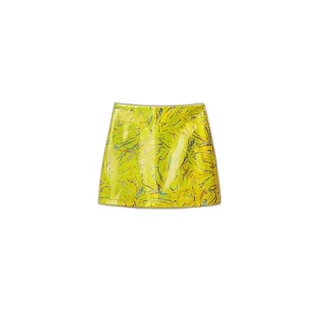 Spódnice - Desigual Damska spódnica, żółty, M - grafika 1