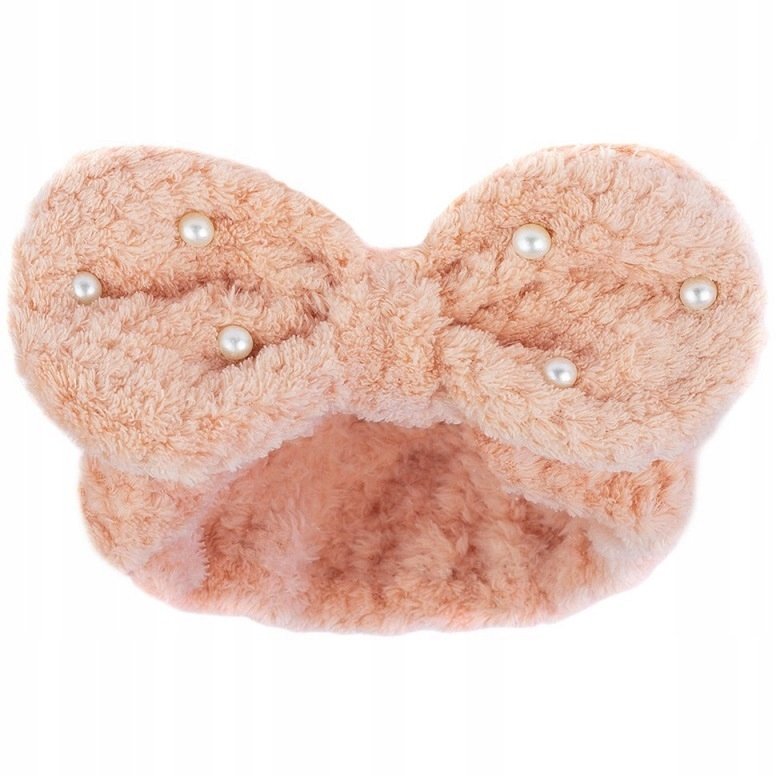 Opaska Do Włosów Kosmetyczna Perełki Kokarda