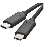 Kable USB - Przewód Usb 3.1 wtyk C - wtyk C, 1m czarny kabel - miniaturka - grafika 1