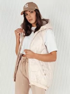 Kamizelki damskie - Kamizelka damska pikowana COLINE biała Dstreet TY4114-XXL - miniaturka - grafika 1