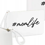 Kosmetyczki, organizery i kuferki - KOSMETYCZKA DAMSKA Organizer Biały Na Prezent Na Dzień Matki #MOMLIFE Wzory - miniaturka - grafika 1