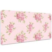 Podkładki na biurko - Mata ochronna z nadrukiem Różowy bukiet 100x50 cm, Dywanomat - miniaturka - grafika 1
