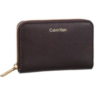 Portfel Foil Logo Medium Zip Around Fudge/Espresso LV04F1091G 33A (CK683-b) Calvin Klein - Portfele - miniaturka - grafika 1