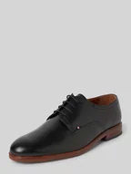 Półbuty męskie - Buty derby skórzane z detalem z logo model ‘THUNIT’ - miniaturka - grafika 1