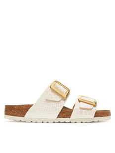 Birkenstock Klapki Sydney Cushion Buckle 1030258 Écru - Klapki i japonki damskie - miniaturka - grafika 1