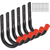 Zawiasy, okucia i inne akcesoria - Wytrzymałe haki do przechowywania w garażu, uniwersalny montaż ścienny, uchwyt ścienny w kształcie litery U - miniaturka - grafika 1