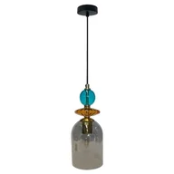 Lampy sufitowe - Tropea lampa wisząca 1xE27 czarna/dymiony LP-2004/1P M SM - miniaturka - grafika 1