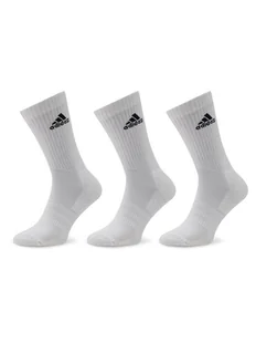 adidas Skarpety wysokie unisex Cushioned Crew Socks 3 Pairs HT3446 Biały - Skarpetki damskie - miniaturka - grafika 1