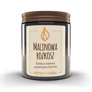 BOSPHAERA Świeca sojowa Malinowa Rozkosz - Świece - miniaturka - grafika 1