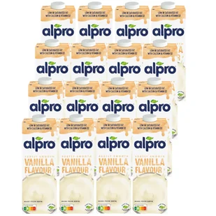 Alpro Napój Sojowy o smaku waniliowym z wapniem i witaminami Zestaw 16 x 1 l - żywność - Napoje roślinne - miniaturka - grafika 1