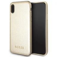 Etui i futerały do telefonów - Guess Iridescent - Etui iPhone X złoty GUHCPXIGLGO - miniaturka - grafika 1