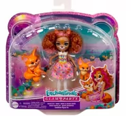 Lalki dla dziewczynek - Mattel, Lalka Enchantimals Rodzina liski - miniaturka - grafika 1