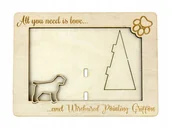 Ramki na zdjęcia - Wirehaired Pointing Griffon ramka na zdjęcie - miniaturka - grafika 1