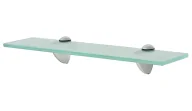 Półki łazienkowe - Podwieszana szklana półka 40x10 A4-F34 - miniaturka - grafika 1