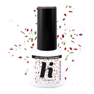 Lakiery do paznokci - Hi Hybrid Top No Wipe Red Fireworks 5ml 5 ml - miniaturka - grafika 1