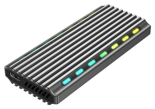 Gembird EE2280-U3C-03 USB 3.1 M.2 NVMe RGB aluminiowa EE2280-U3C-03 - Obudowy i kieszenie na dyski twarde - miniaturka - grafika 1