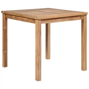 vidaXL Stół do ogrodu, lite drewno tekowe, 80 x 80 x 77 cm - Stoły ogrodowe - miniaturka - grafika 1