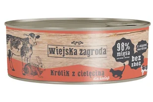 ALPHA SPIRIT I WIEJSKA ZAGRODA Wiejska Zagroda Królik z Cielęciną Dla Kociąt 85 g - Mokra karma dla kotów ALPHA SPIRIT I WIEJSKA ZAGRODA Wiejska Zagroda Królik z Cielęciną Dla Kociąt 85 g - Mokra karma dla kotów - miniaturka - grafika 2