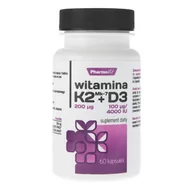 Ochrona stawów - PHARMOVIT Witamina K2 Mk-7 200cmg + D3 100cmg 60 kaps - miniaturka - grafika 1