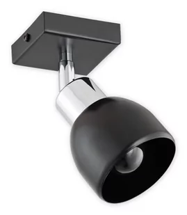 Lemir Feniks kinkiet spot 1 pł czarny półmatowy + chrom (O2590 K1 CZA) - Oprawy, klosze i abażury - miniaturka - grafika 2