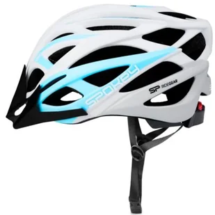 Spokey Femme Biało-niebieski MTB rozmiar 55-58 - Kaski rowerowe - miniaturka - grafika 1
