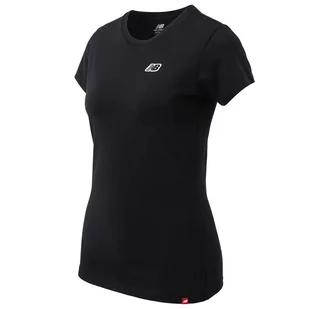 Koszulka New Balance WT23600BK - czarna - Koszulki i topy damskie - miniaturka - grafika 1