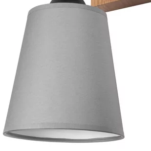 Envostar Risco kinkiet 1-pkt. klosz tkanina szary - Lampy ścienne - miniaturka - grafika 2