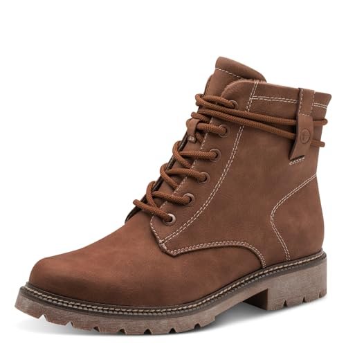 Tamaris Damskie sztyblety Lace Boot Flat 1-25262-45, Muscat, 38 EU, Muscat, 38 EU
