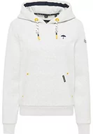 Bluzy damskie - Schmuddelwedda Damska bluza z kapturem 34613747 wełniana biel melanż, XL biel wełniana melanż, wełniany biały melanż, XL - miniaturka - grafika 1