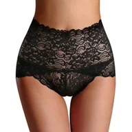 Majtki damskie - MAJTKI DAMSKIE KORONKOWE WYSZCZUPLAJĄCE FIGI Z KORONKĄ WYSOKI STAN - miniaturka - grafika 1