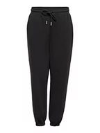 Spodnie damskie - ONLY Damskie spodnie dresowe jednokolorowe, czarny, S - miniaturka - grafika 1