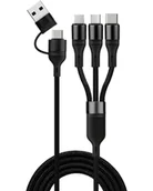 Kable USB - Kabel USB / USB-C 3w1 przewód do ładowania USB-C / Lightning / micro usb - miniaturka - grafika 1