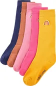 Skarpetki dla dzieci - vidaXL Skarpetki dziecięce, 5 par, z tęczą, 30-34 - miniaturka - grafika 1