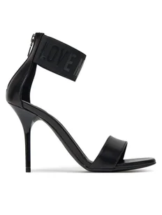 LOVE MOSCHINO Sandały JA16109G0MIE000A Czarny - Sandały damskie - miniaturka - grafika 1