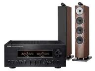 Zestawy stereo - Yamaha A-S3200 (czarny) + 702 S3 (mokka) - miniaturka - grafika 1