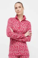Bielizna sportowa damska - Icebreaker longsleeve funkcyjny Merino 260 Verte kolor różowy - miniaturka - grafika 1