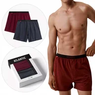 Majtki męskie - BOKSERKI MĘSKIE luźne bawełniane 2MBX-025 2pak oddychające Atlantic *L - miniaturka - grafika 1